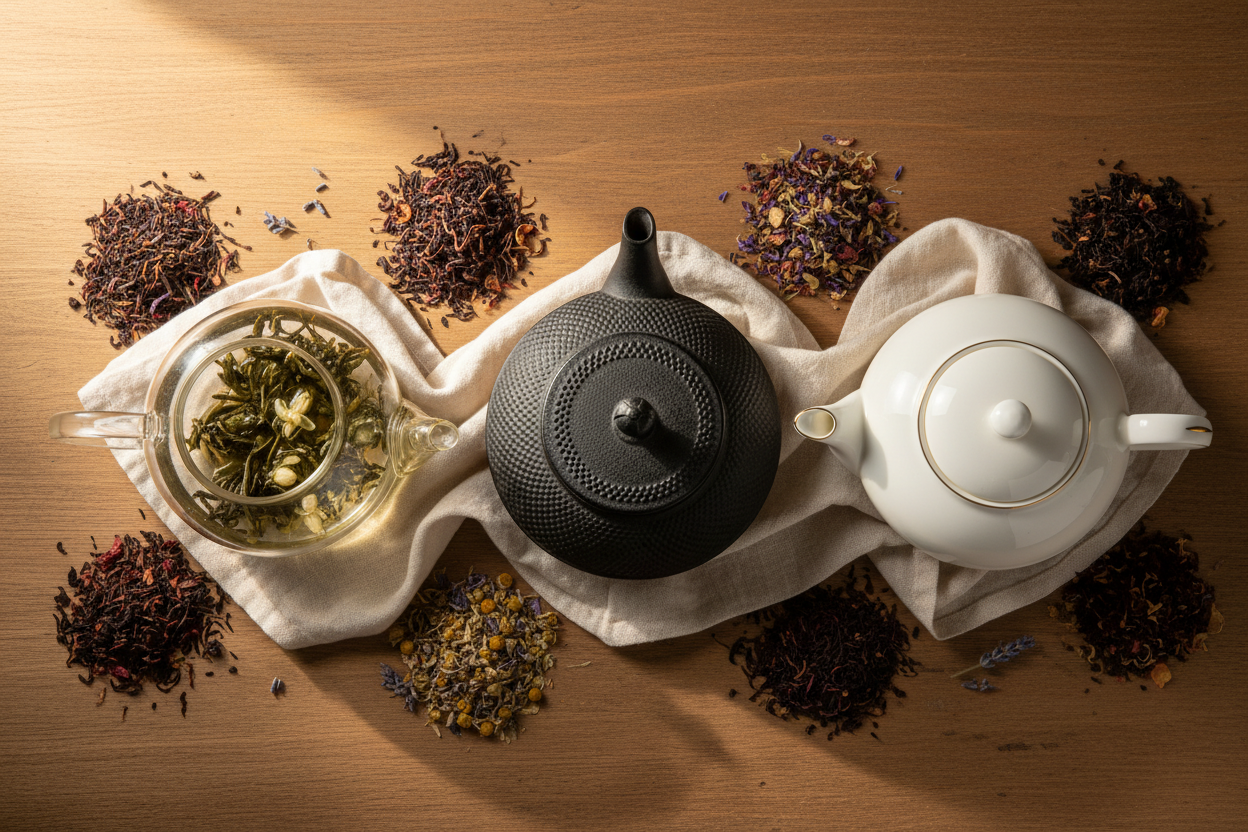 How to Choose the Right Teapot: Glass, Cast Iron & Porcelain Explained