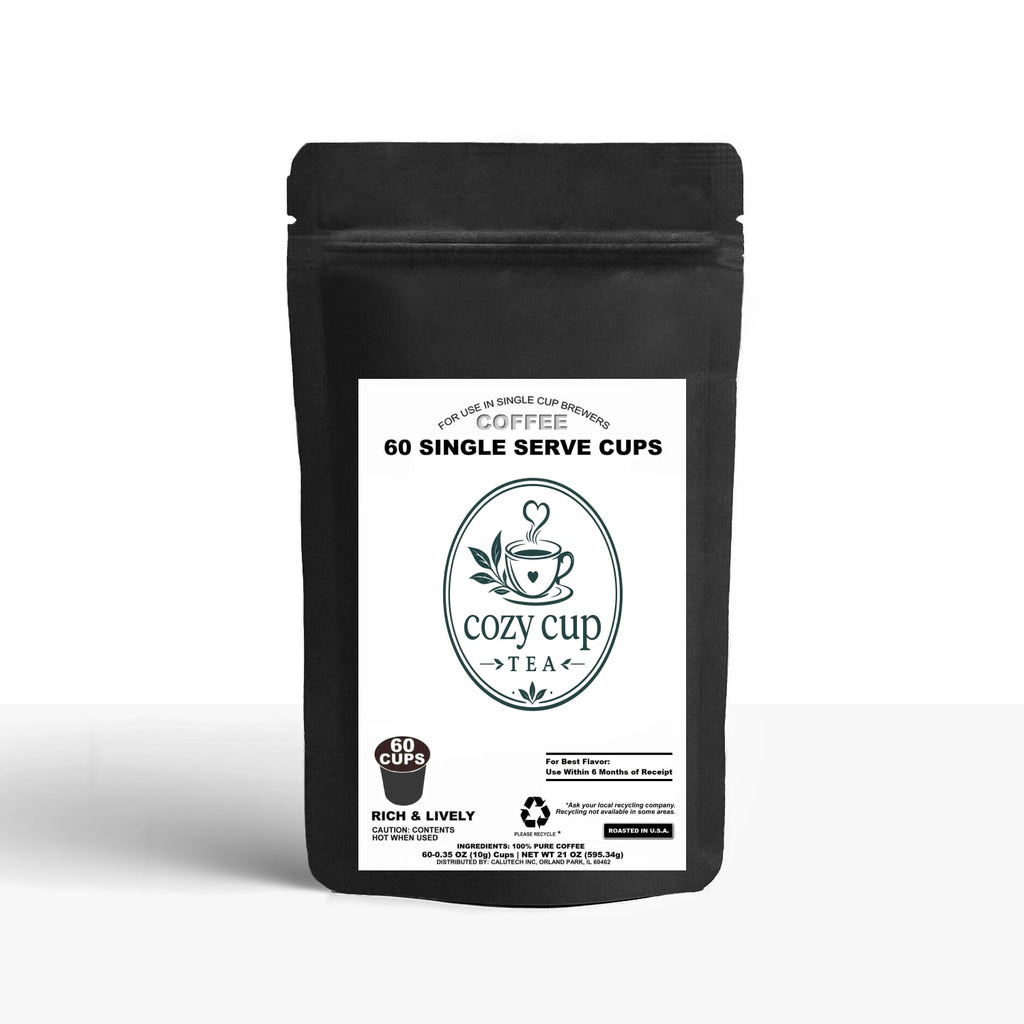 60-Count Single Serve Coffee Pods — Compatible Capsules