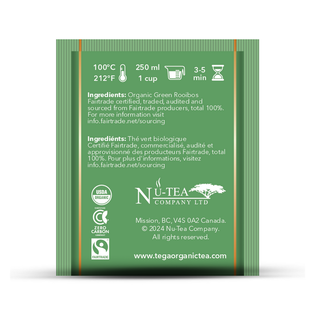 Pure Green Rooibos Organic Fairtrade | 100ct