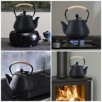Enamel Interior Iron Teapot (1000ml)