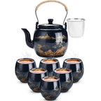 Elegant Porcelain Teapot & Cup Set