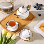 European Gold Flower Tea Set (20pc)
