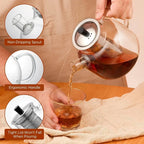 Large Glass Teapot w/ Infuser (1500ml)