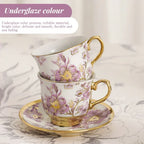 Floral Porcelain Tea Set with Stand