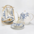 Blue & White Vintage Tea Set (4pc)