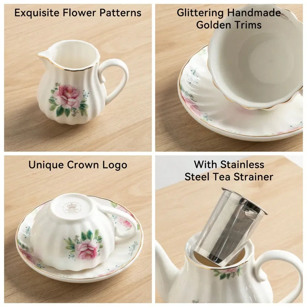 Vintage British Tea Set (6pc Service)