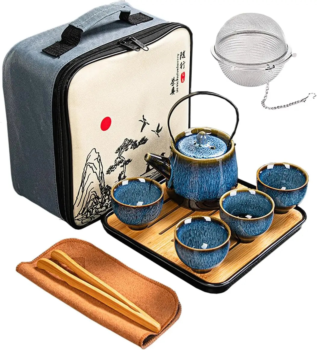 Elegant Gongfu Porcelain Tea Set