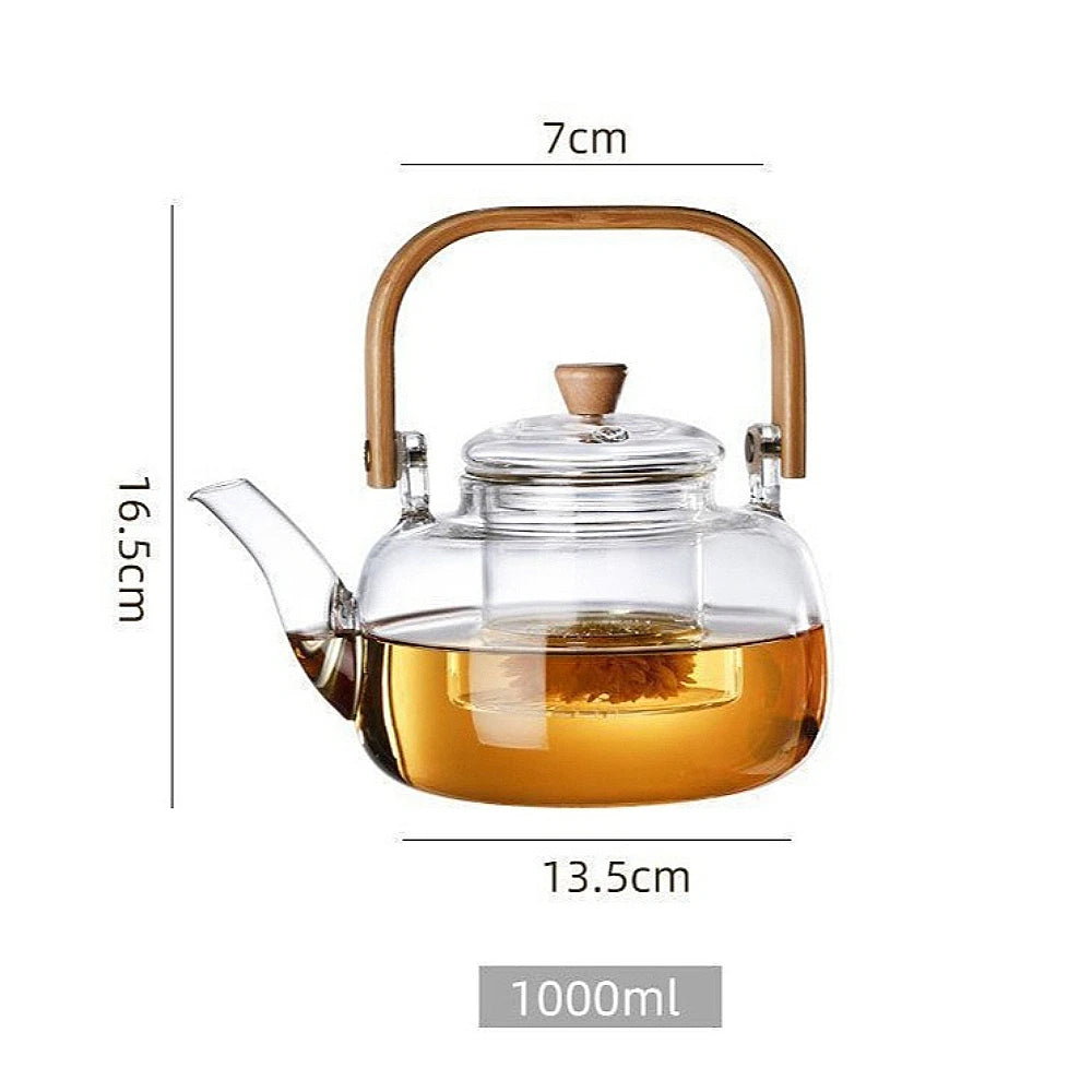 Glass Teapot w/ Filter (1000ml)