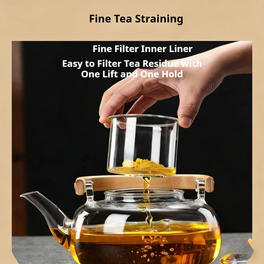 Glass Teapot w/ Filter (1000ml)