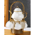 European Gold Flower Tea Set (20pc)