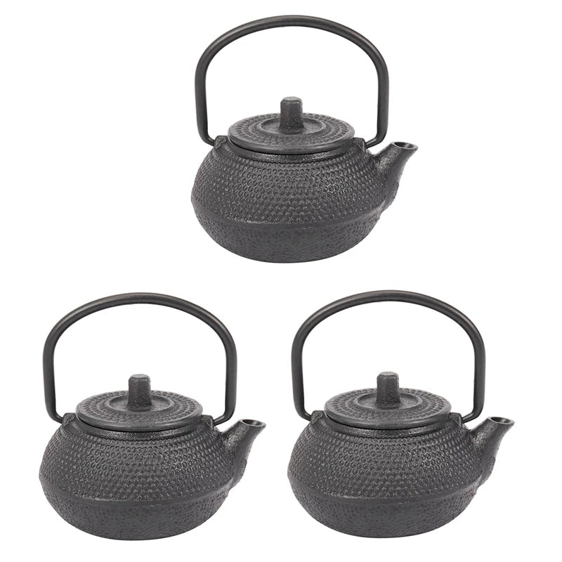 Japanese Cast Iron Teapot Set (3pcs, 50ml)
