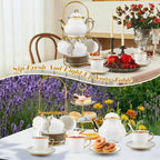 European Gold Flower Tea Set (20pc)