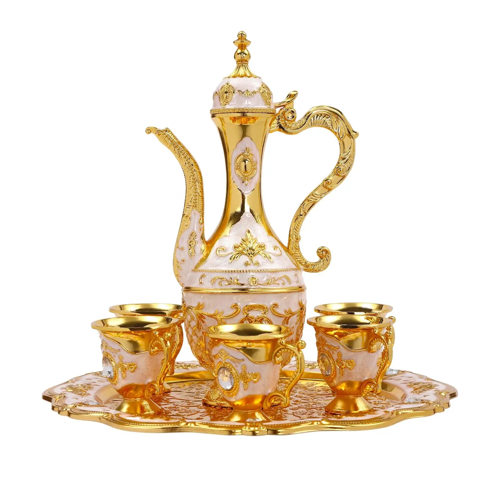 Large Vintage Turkish Tea & Coffee Set (6pc)