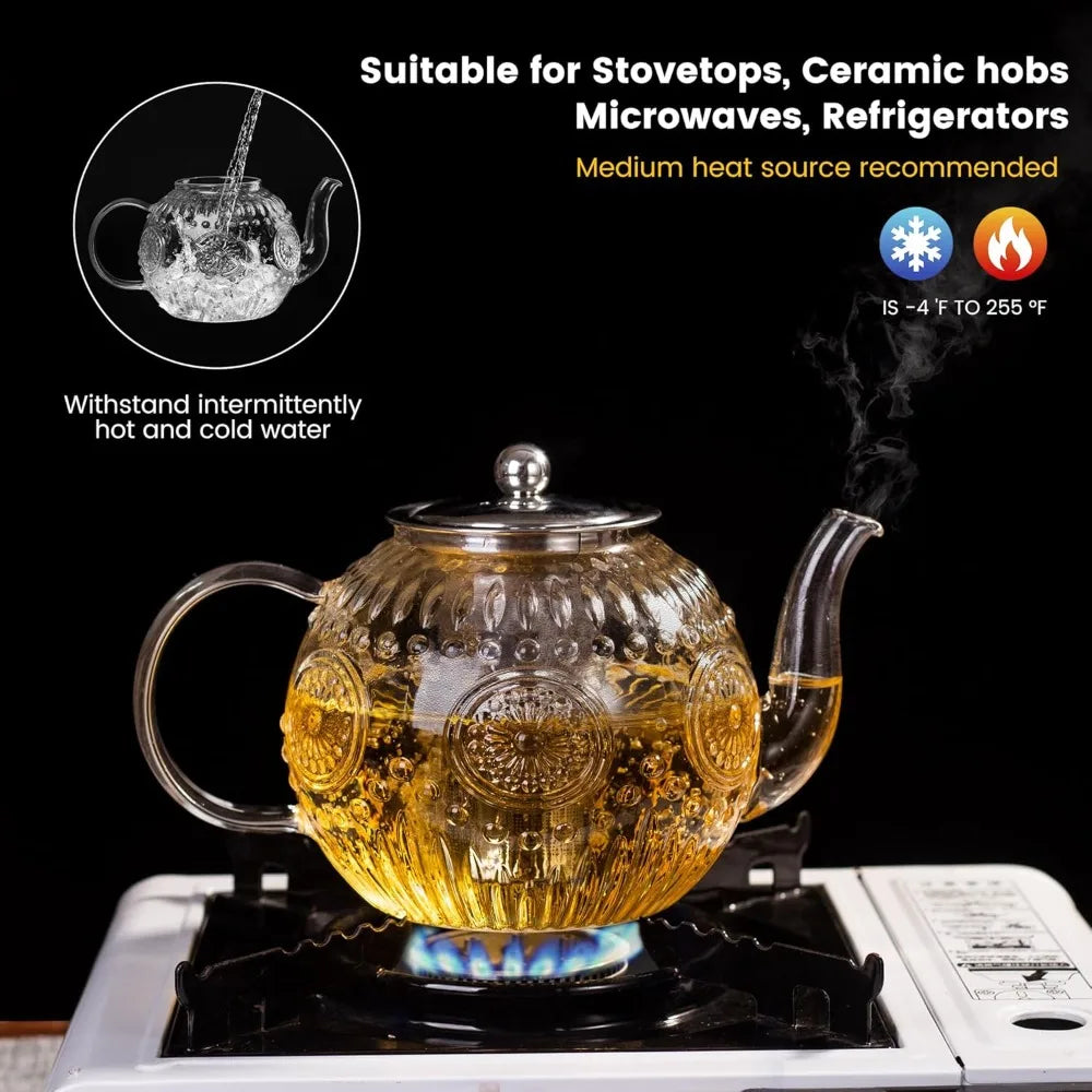 Glass Teapot w/ Infuser (50oz)