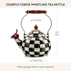 Enamel Whistling Tea Kettle
