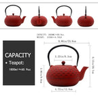 Large Stainless Steel Teapot w/ Infuser (1.8L)
