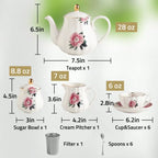 Vintage British Tea Set (6pc Service)