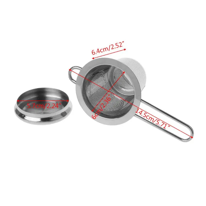 Mesh Tea Infuser with Lid (Stainless Steel)
