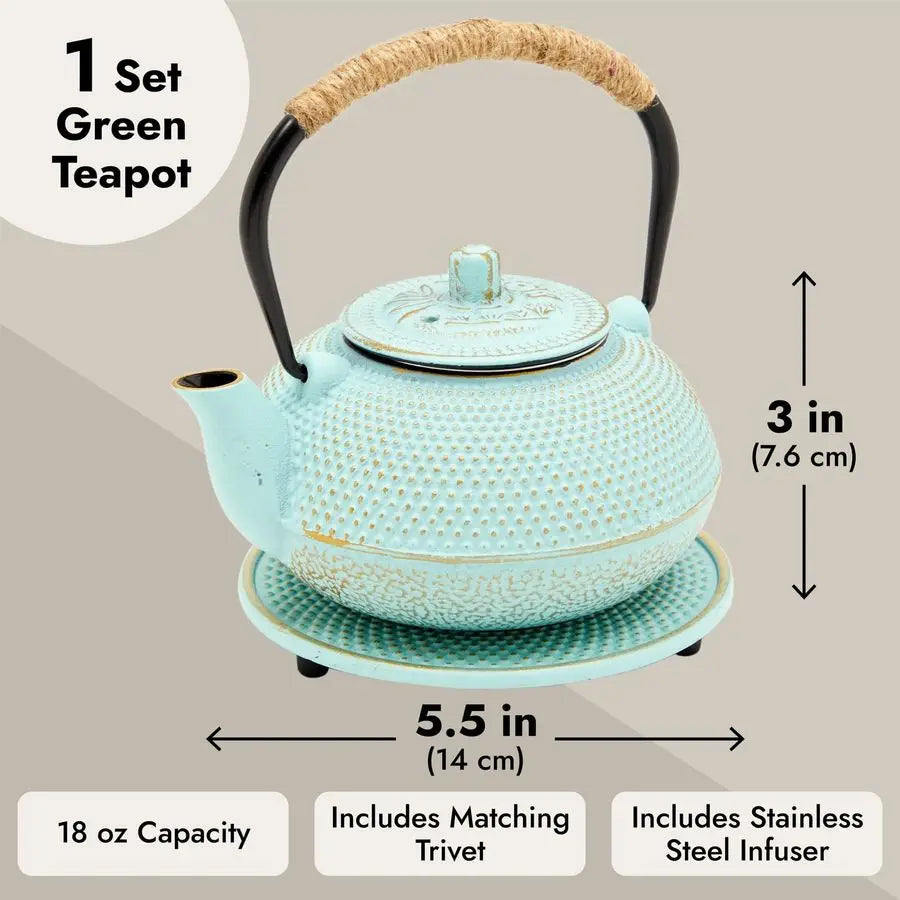 Cast Iron Teapot Set w/ Infuser (500ml)