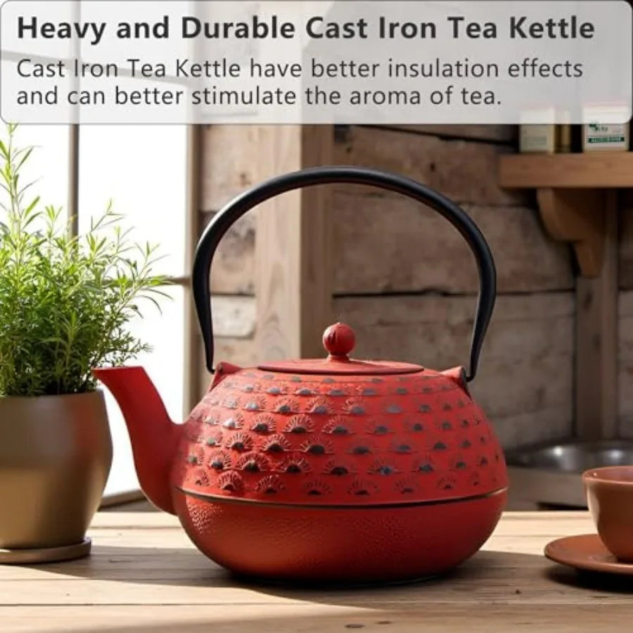 Large Stainless Steel Teapot w/ Infuser (1.8L)