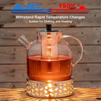 Large Glass Teapot w/ Infuser (1500ml)