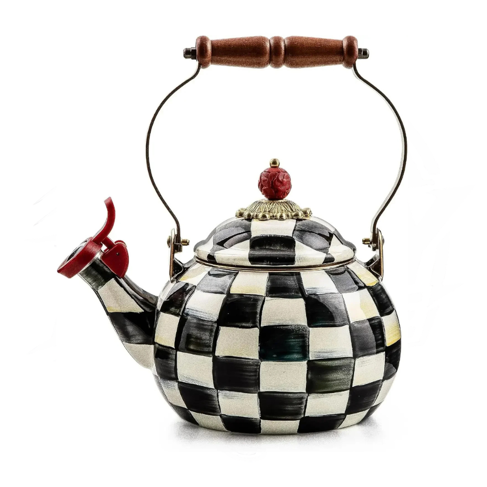Enamel Whistling Tea Kettle