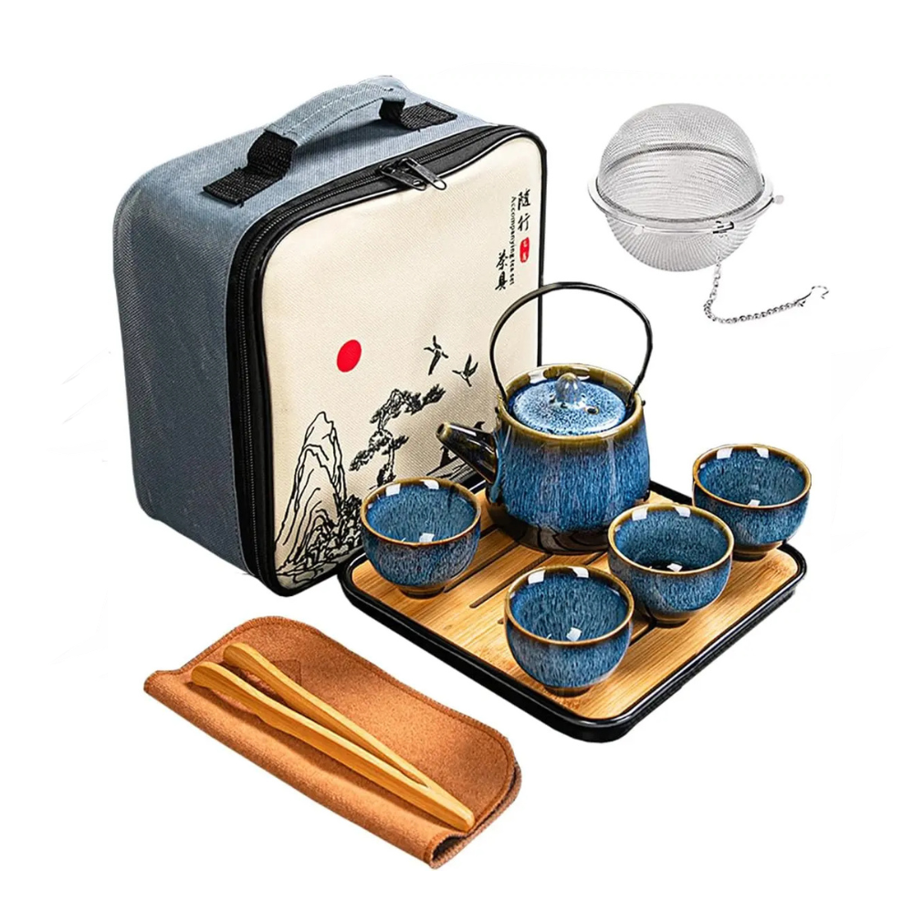 Elegant Gongfu Porcelain Tea Set